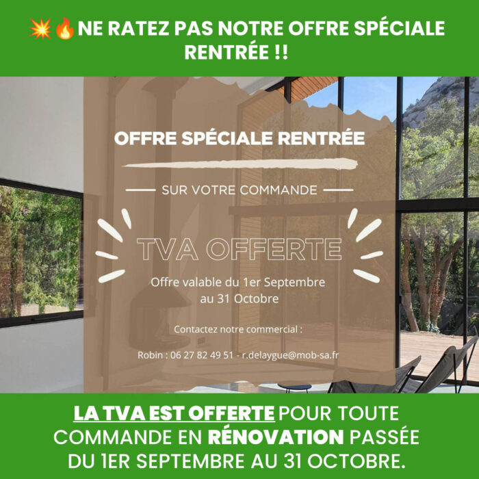 OFFRE SPECIALE RENTREE 2024 !